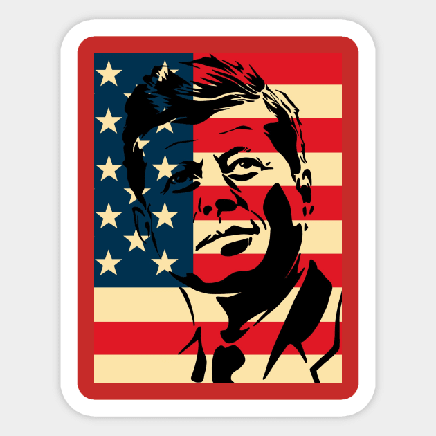 JFK Sticker by Josh’s Designs